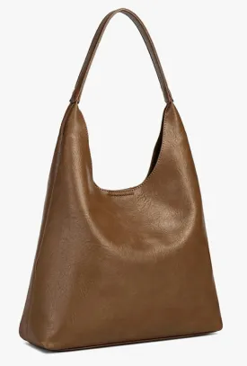 2Pcs Slouchy Hobo Bags for Women Vintage PU Leather Tote Bag Crossbody Purses Soft Top-handle Shoulder Handbags 2025