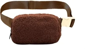 Athletica Everywhere Fleece Belt Bag,Crossbody Bag Fanny Pack for Women,Cute Mini Everywhere Bum Hip Waist Pack,Gold Buckle Dupes