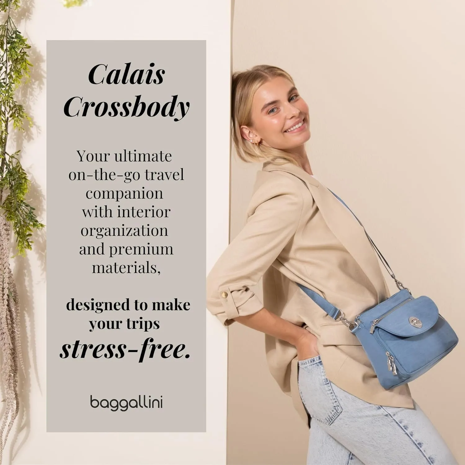 Baggallini Women's Calais Crossbody Bag
