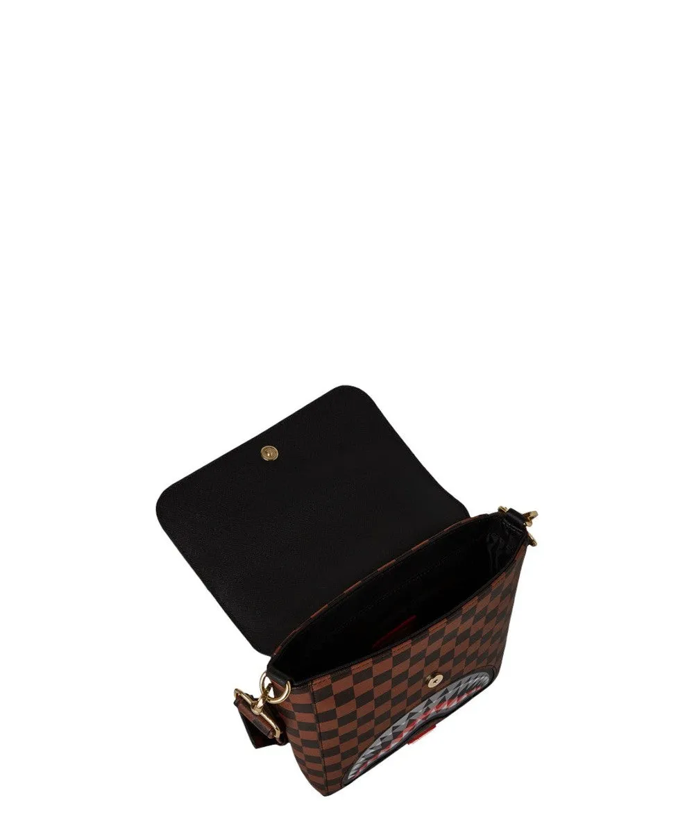 Borsa a Tracolla Lenticular Effects Messenger in Ecopelle