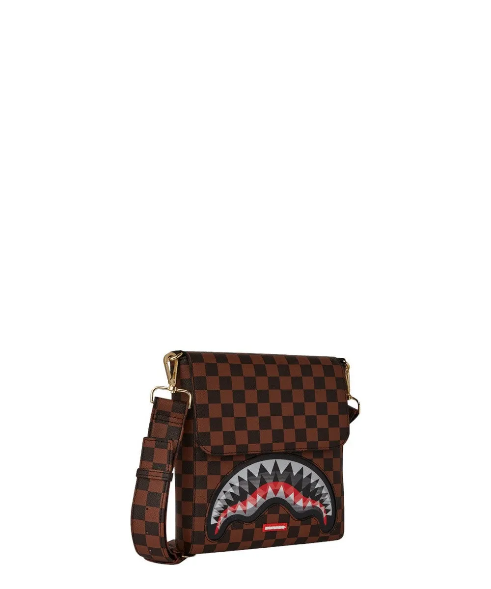 Borsa a Tracolla Lenticular Effects Messenger in Ecopelle