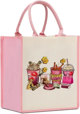 Boss Lady Gifts for Women Boss Day Christmas Birthday Gifts for Bosses Leadership Reusable Tote Bag Beach Grocery Bags