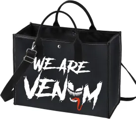 BWWKTOP Spider Hero Cosmetic Makeup Bag Villain Movie Fans Gift We Are Venom Makeup Zipper Pouch Bag (WE ARE VENOM BG)