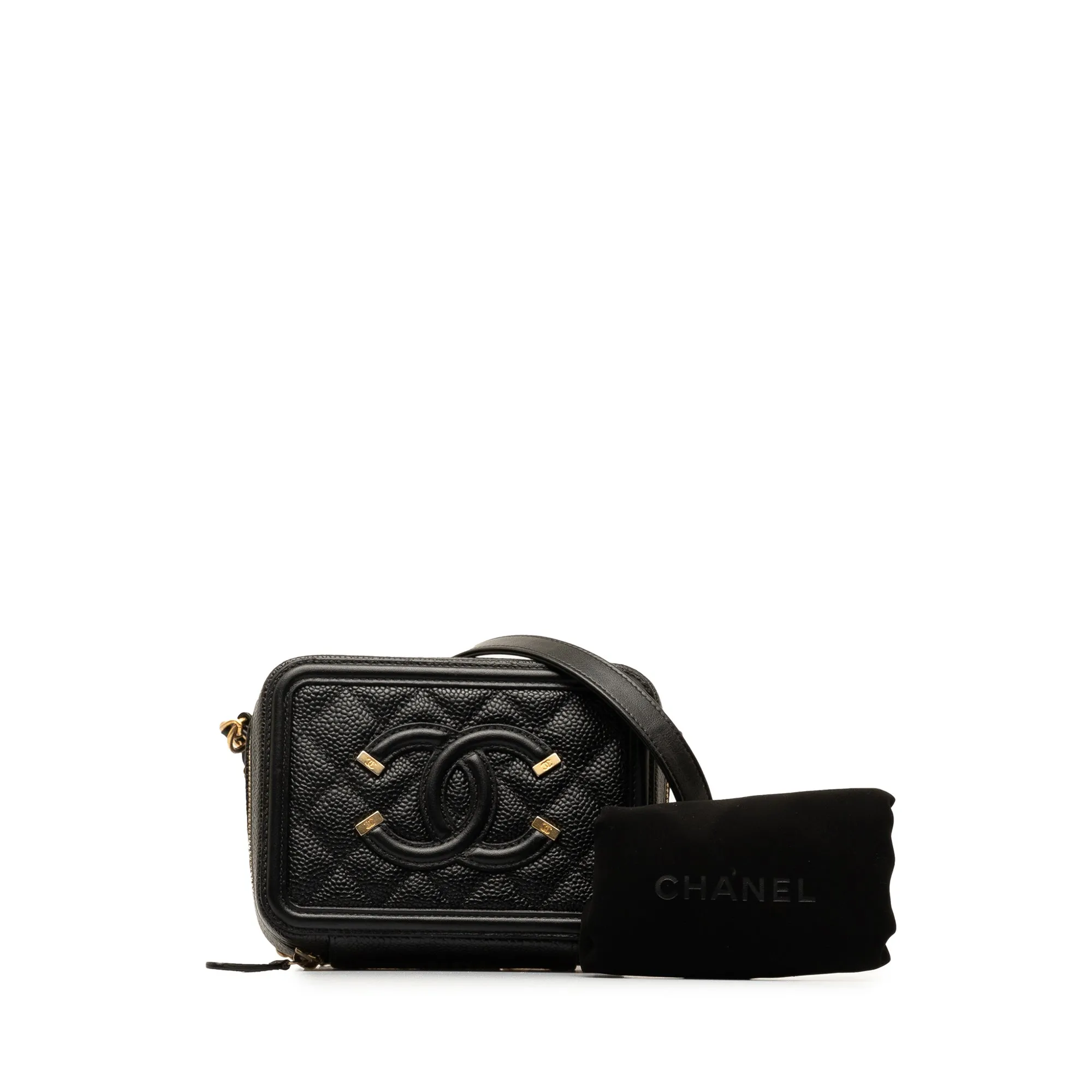 Chanel Caviar CC Filigree Crossbody Crossbody Bag