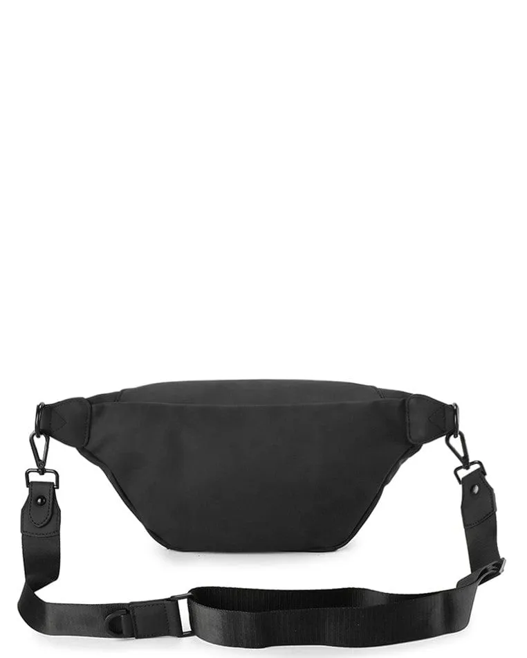 Coated Dry League Flap Waistpack - Black