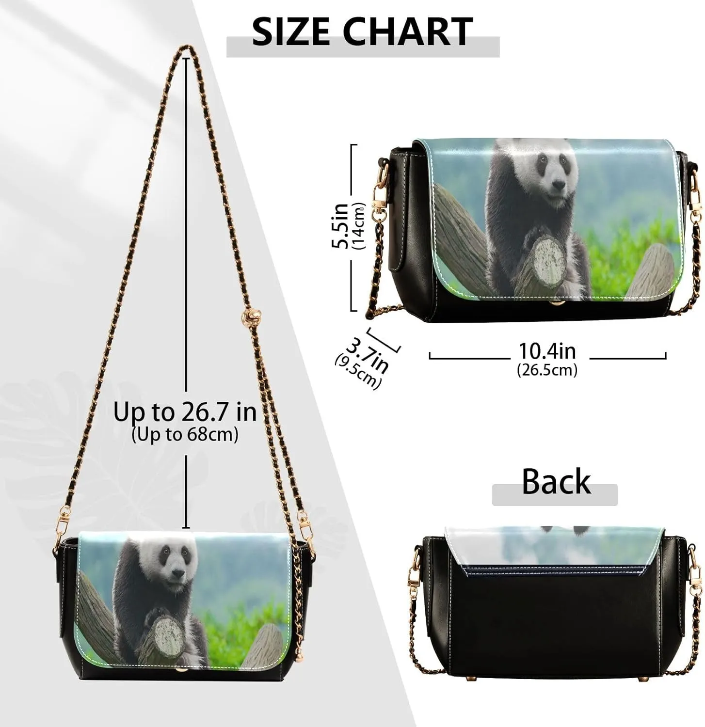 Crossbody Bags for Women Trendy Women's Black Shoulder Bag Small PU Leather Flap Cross Body Bag Handbags