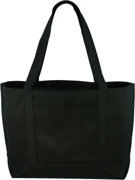 Daily Tote with Shoulder Length Handles and Outside Pocket