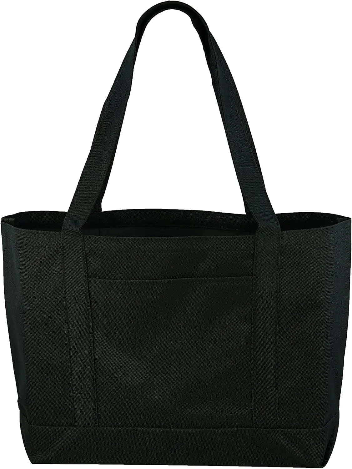 Daily Tote with Shoulder Length Handles and Outside Pocket