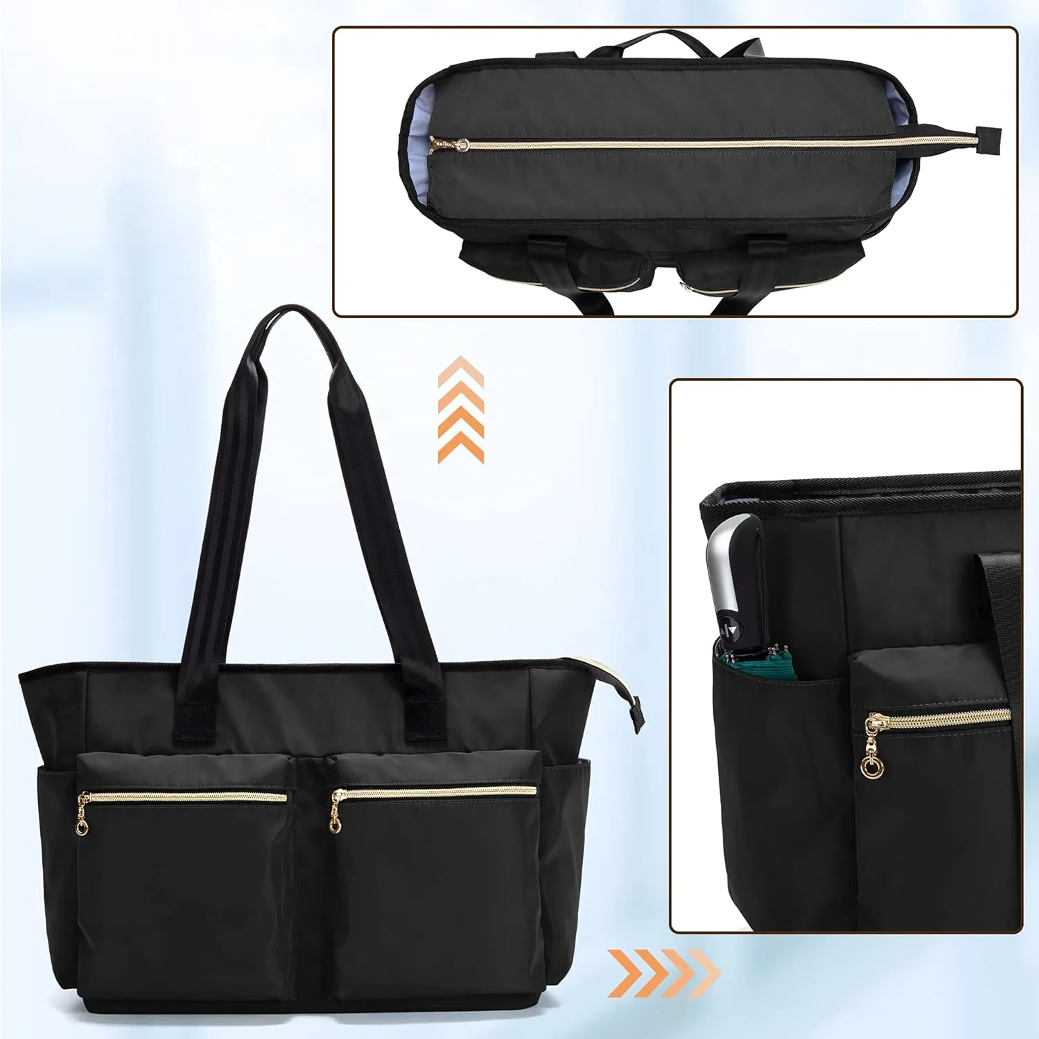 Damero Nurse Bag with Laptop Sleeve for Work & Home Care, Medical Students