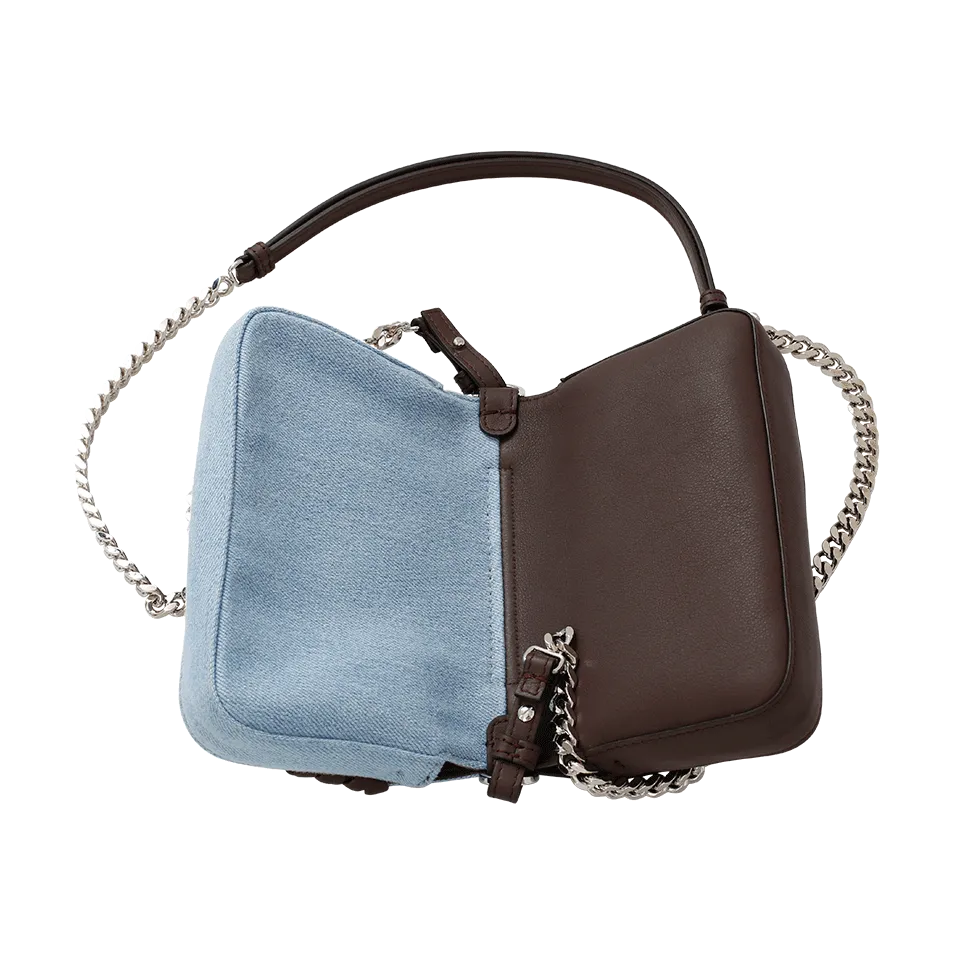 Denim Double Micro Baguette