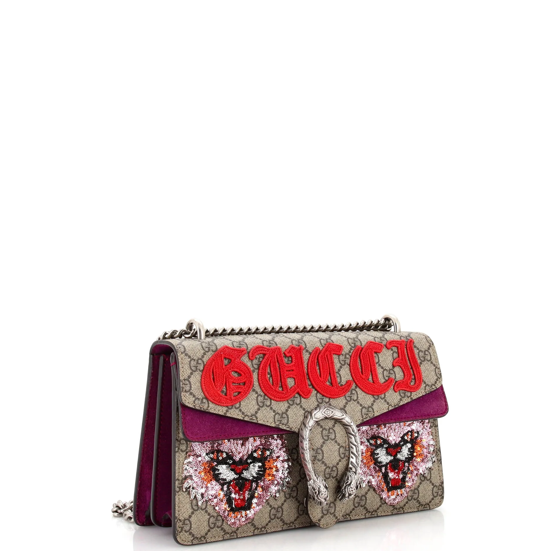 Dionysus Bag Embellished GG Coated Canvas Small