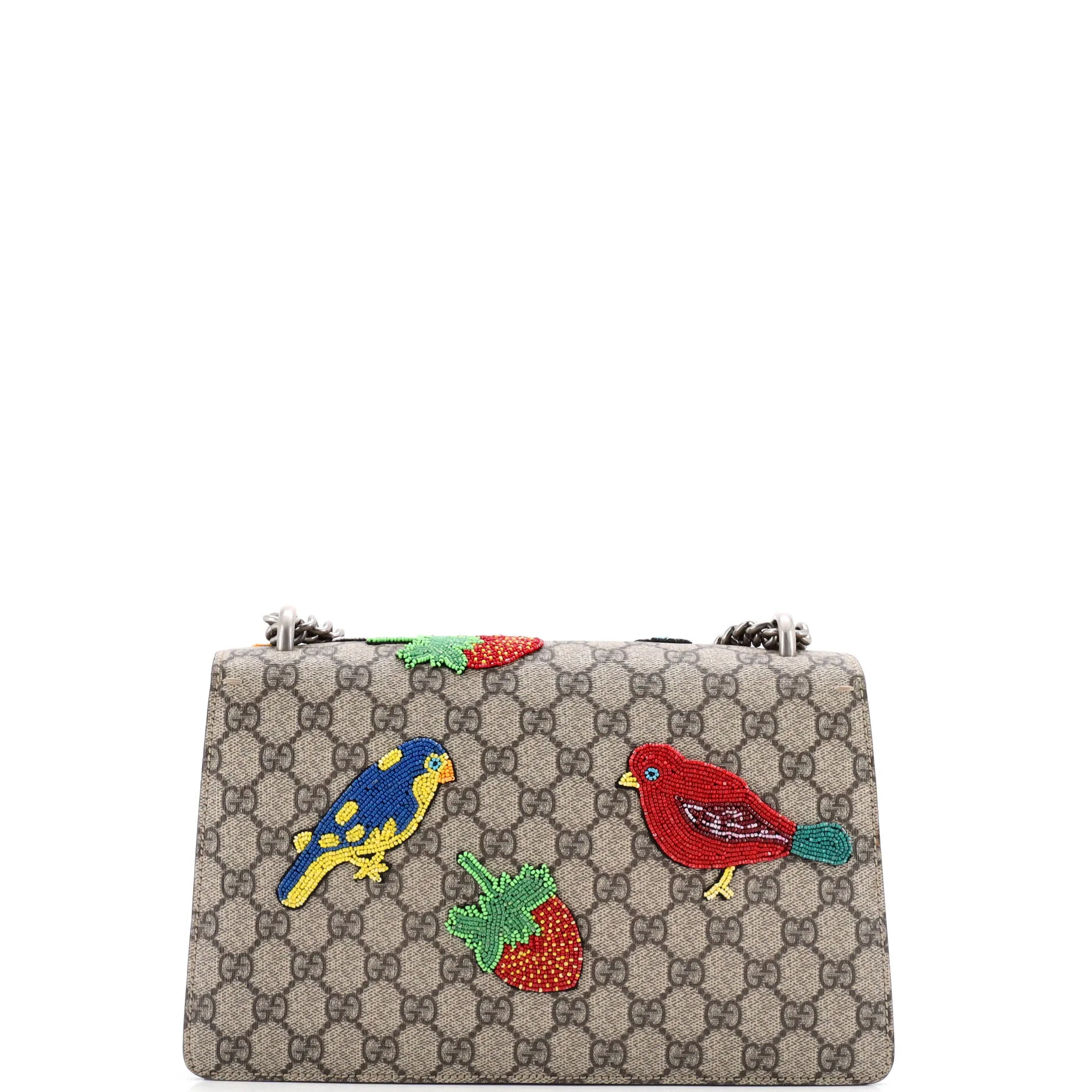Dionysus Bag Embellished GG Coated Canvas Small