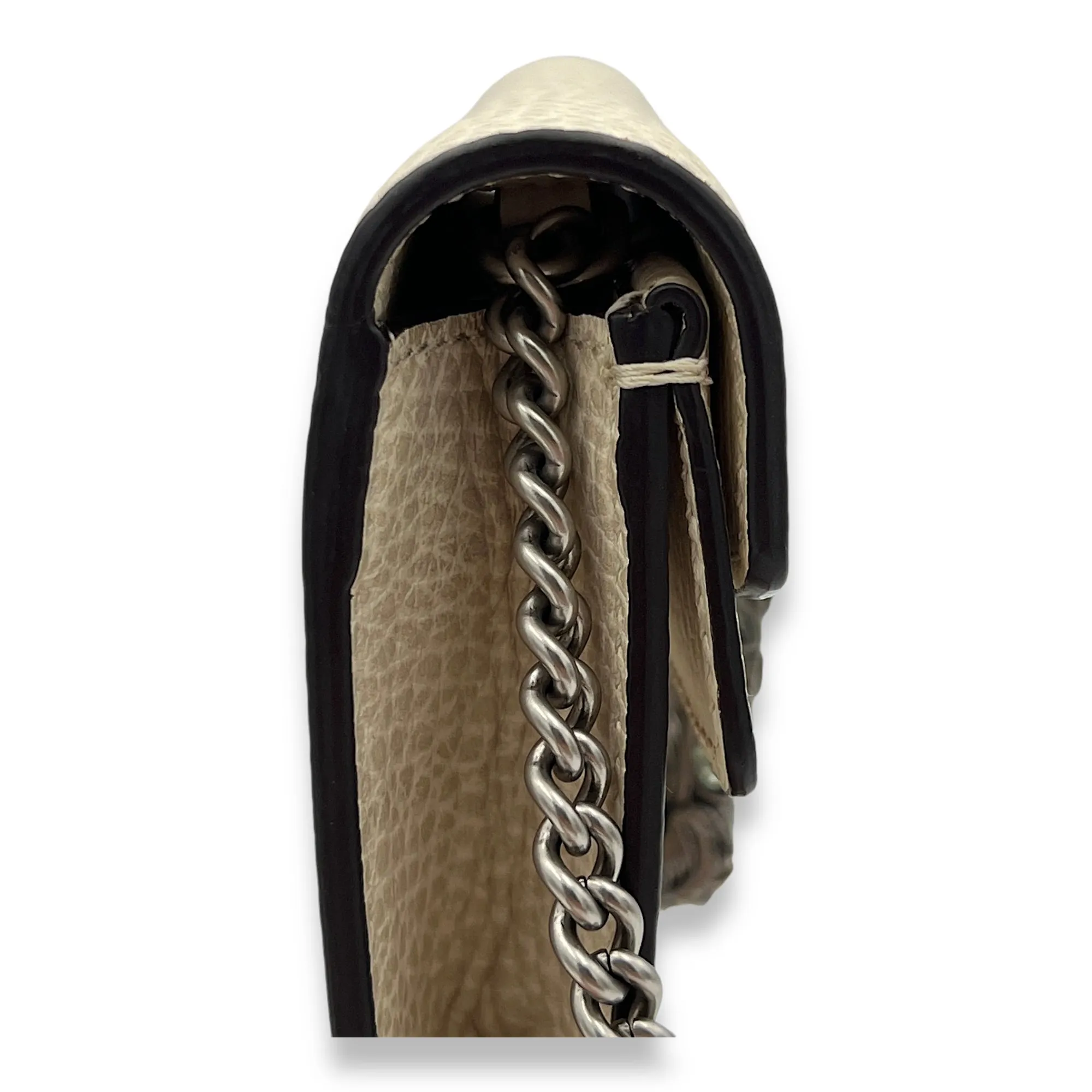Dionysus Super Mini Shoulder bag in Calfskin, Silver Hardware