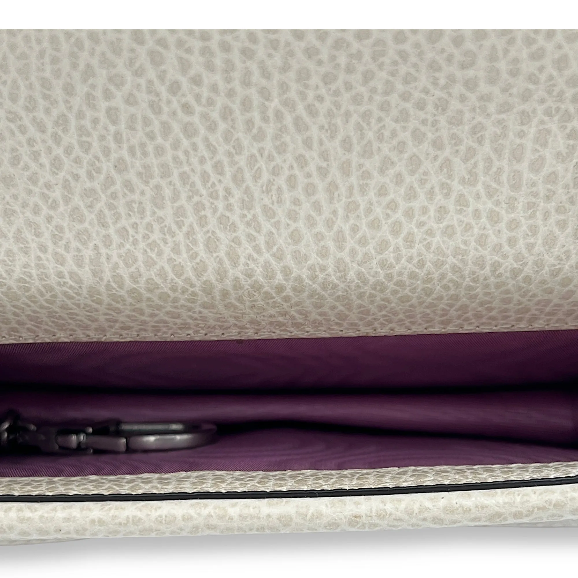Dionysus Super Mini Shoulder bag in Calfskin, Silver Hardware