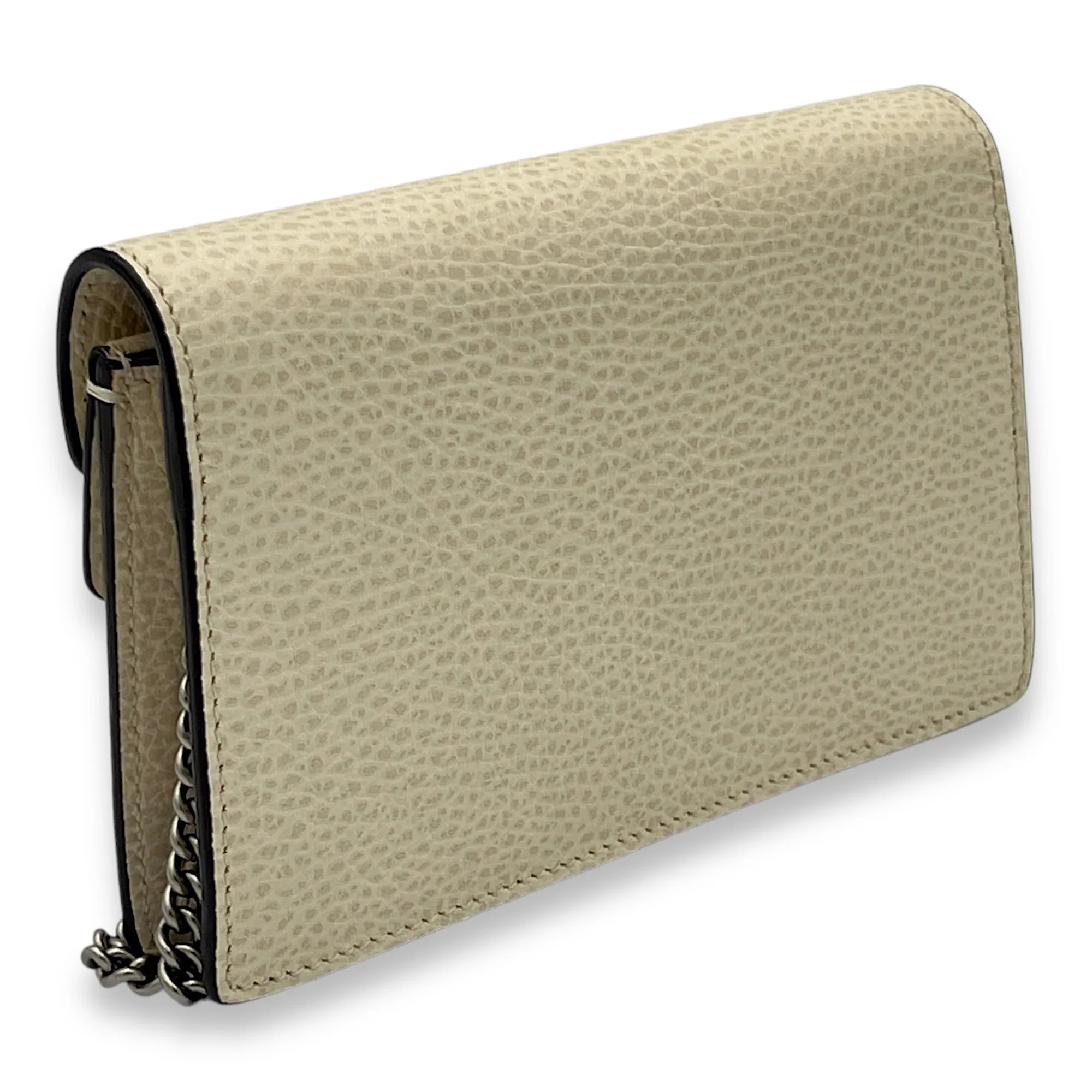 Dionysus Super Mini Shoulder bag in Calfskin, Silver Hardware