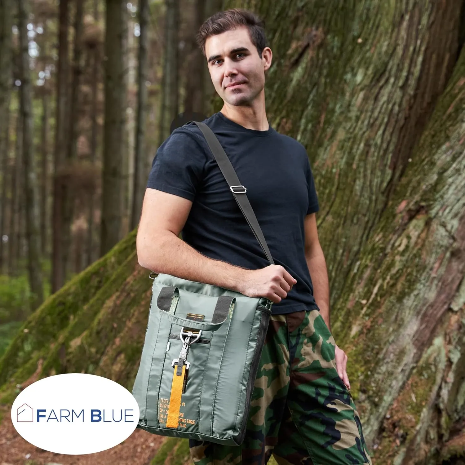 Farm Blue Tactical Flight Bag  Aviators Parachute Pilot Helmet Bag - Military Style