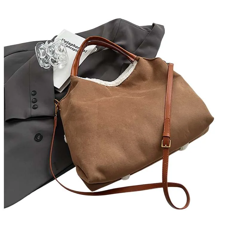 Fashion Tote Suede Large-capacity Bag