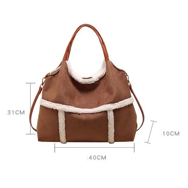 Fashion Tote Suede Large-capacity Bag