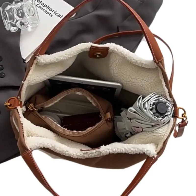 Fashion Tote Suede Large-capacity Bag