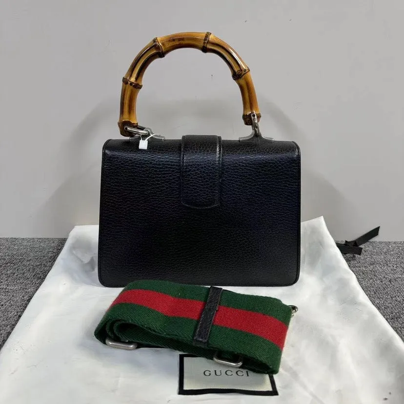 Gucci Dionysus Bamboo Black Handbag