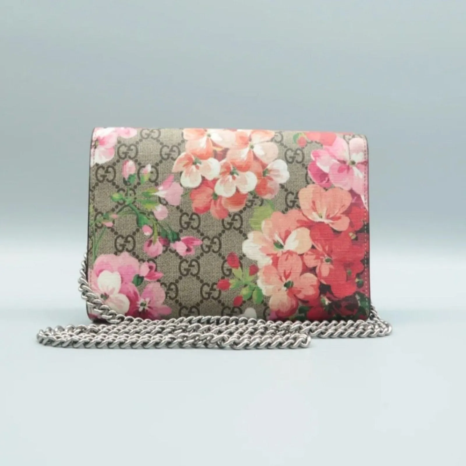GUCCI Dionysus Brown Canvas Shoulder Bag