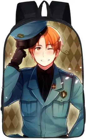 ISaikoy Anime Axis Powers Hetalia Backpack Satchel Bookbag Daypack School Bag Shoulder Bag Style5