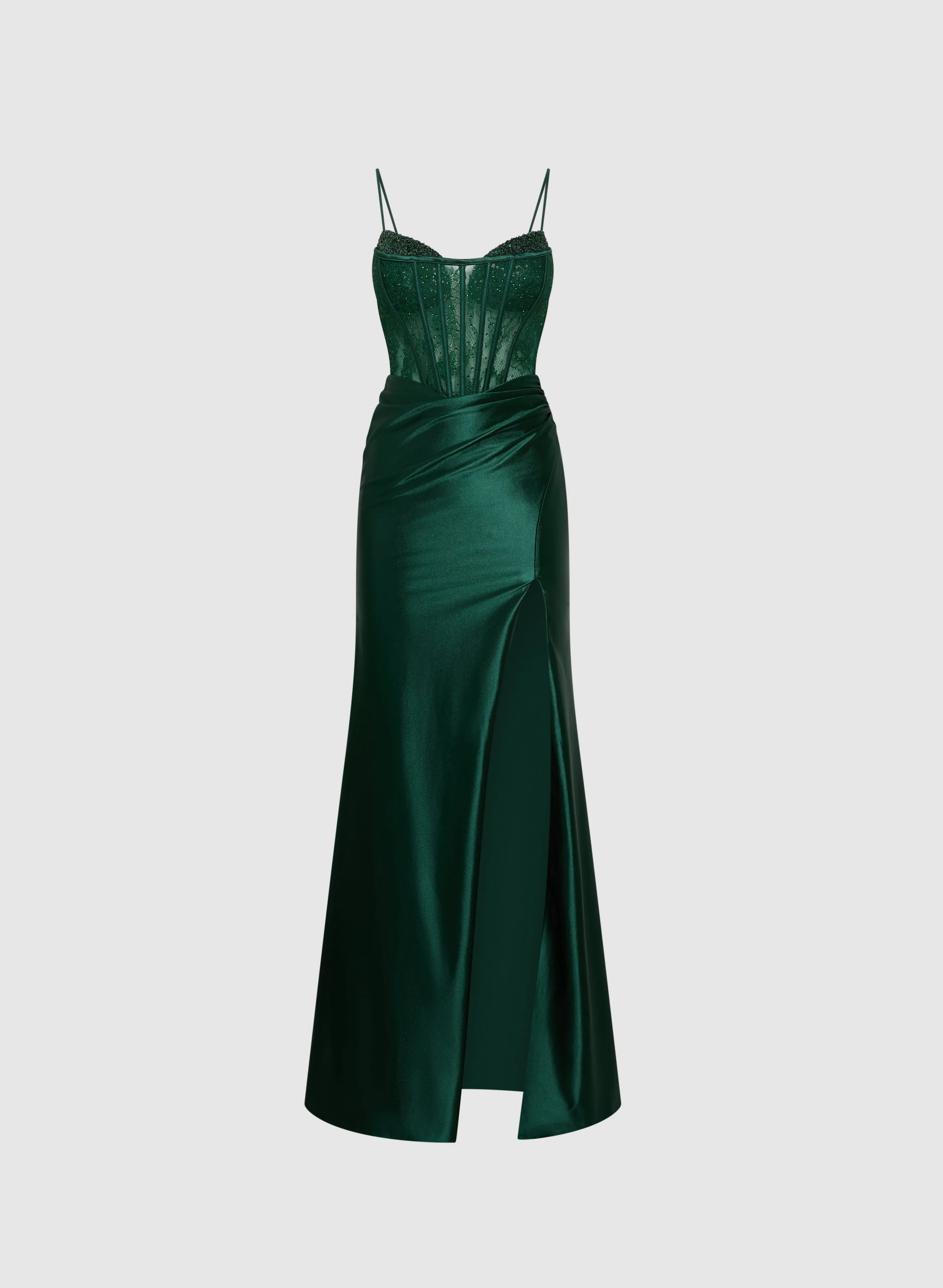 Lace Corset Maxi Dress