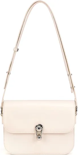 LA'FESTIN Leather Purse Small Bags For Women: Black Shoulder Handbags Crossbody Bag