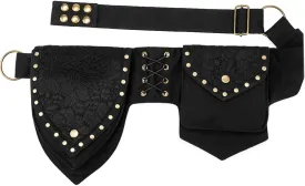 Larswon Renaissance Bag Leg Pouch for Women Renaissance Belt Festival Hip Thigh Pack