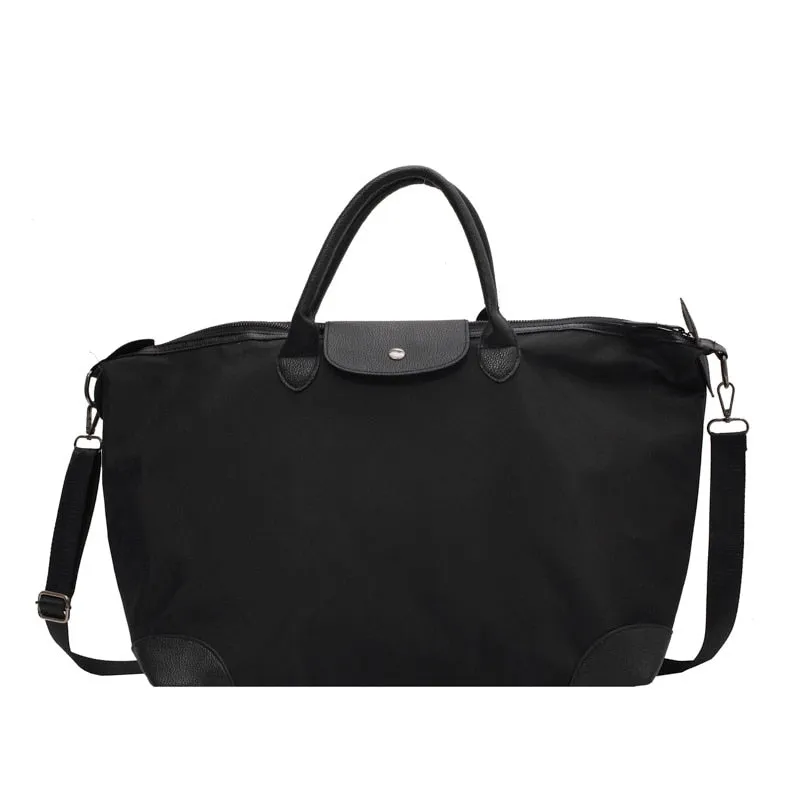 Laura Nylon Leather Weekender Bags - 3 Colors