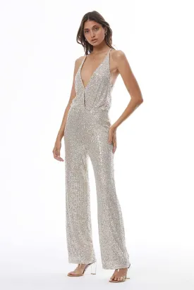 Maxim Jumpsuit // Champagne Sequins ~ NO RETURNS