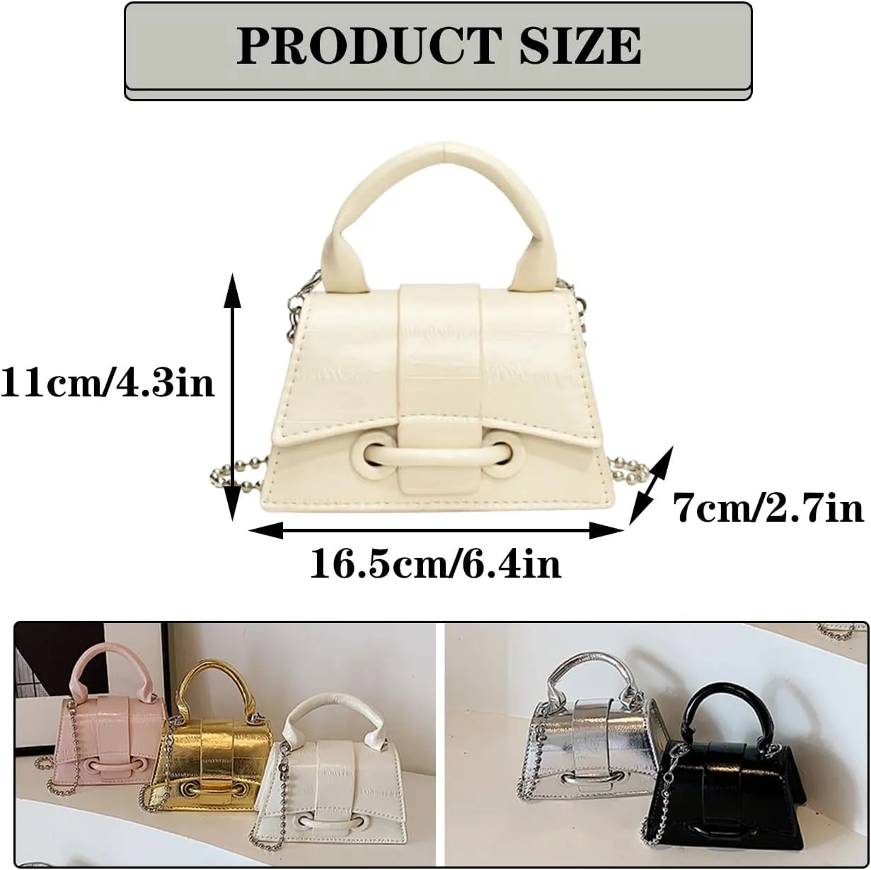 Mini Crossbody Bags Women's Y2K Purses Top Handle Crossbody Bag Clutch Shoulder Handbag for Cocktail Party Prom Wedding