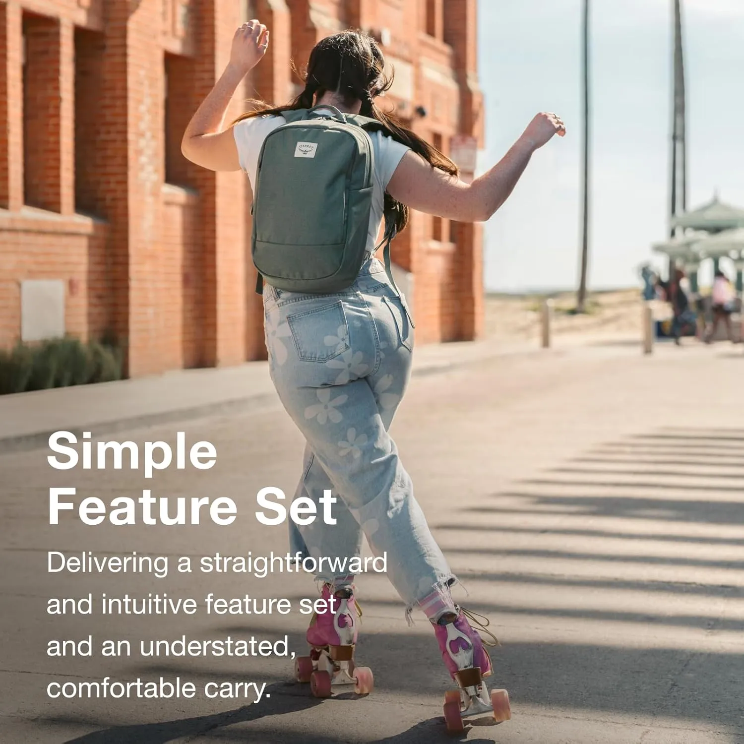 Osprey Arcane Small Day Commuter Backpack, Matcha Green Heather