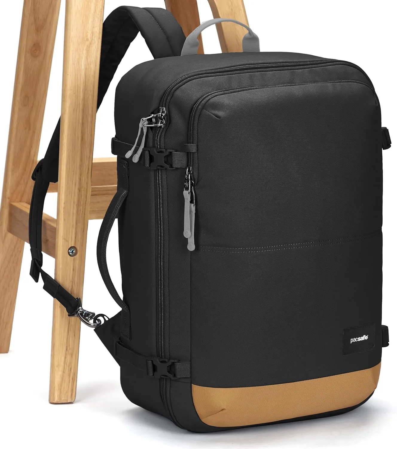 Pacsafe GO Anti Theft 34L Carry-on Backpack, Jet Black