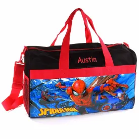 Personalized Spiderman Kids Travel Duffel Bag - 18"