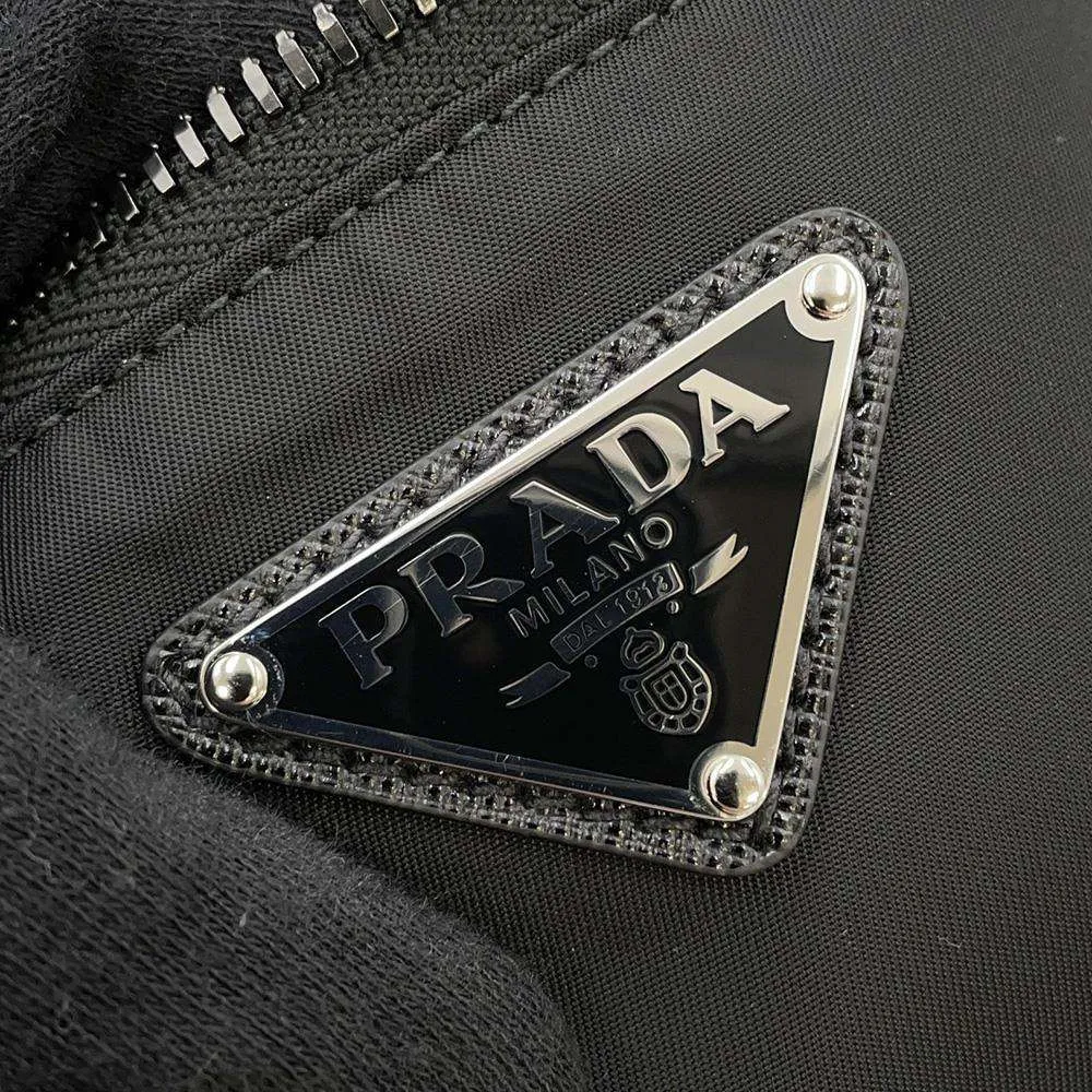 PRADA Re-Nylon Crossbody Bag Black 2VL033 Nylon Leather