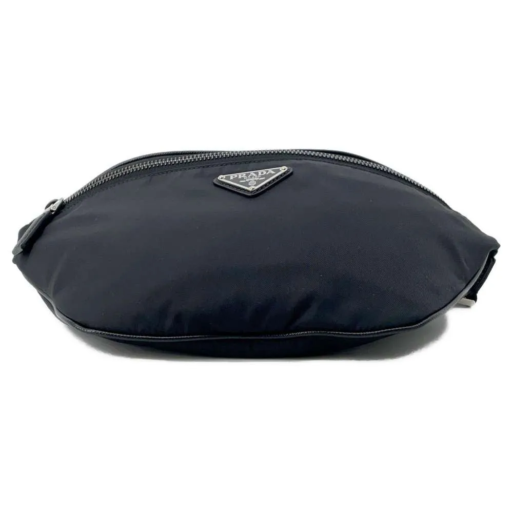 PRADA Re-Nylon Crossbody Bag Black 2VL033 Nylon Leather