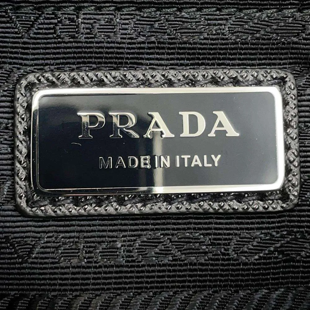 PRADA Re-Nylon Crossbody Bag Black 2VL033 Nylon Leather