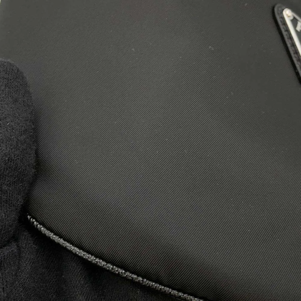 PRADA Re-Nylon Crossbody Bag Black 2VL033 Nylon Leather