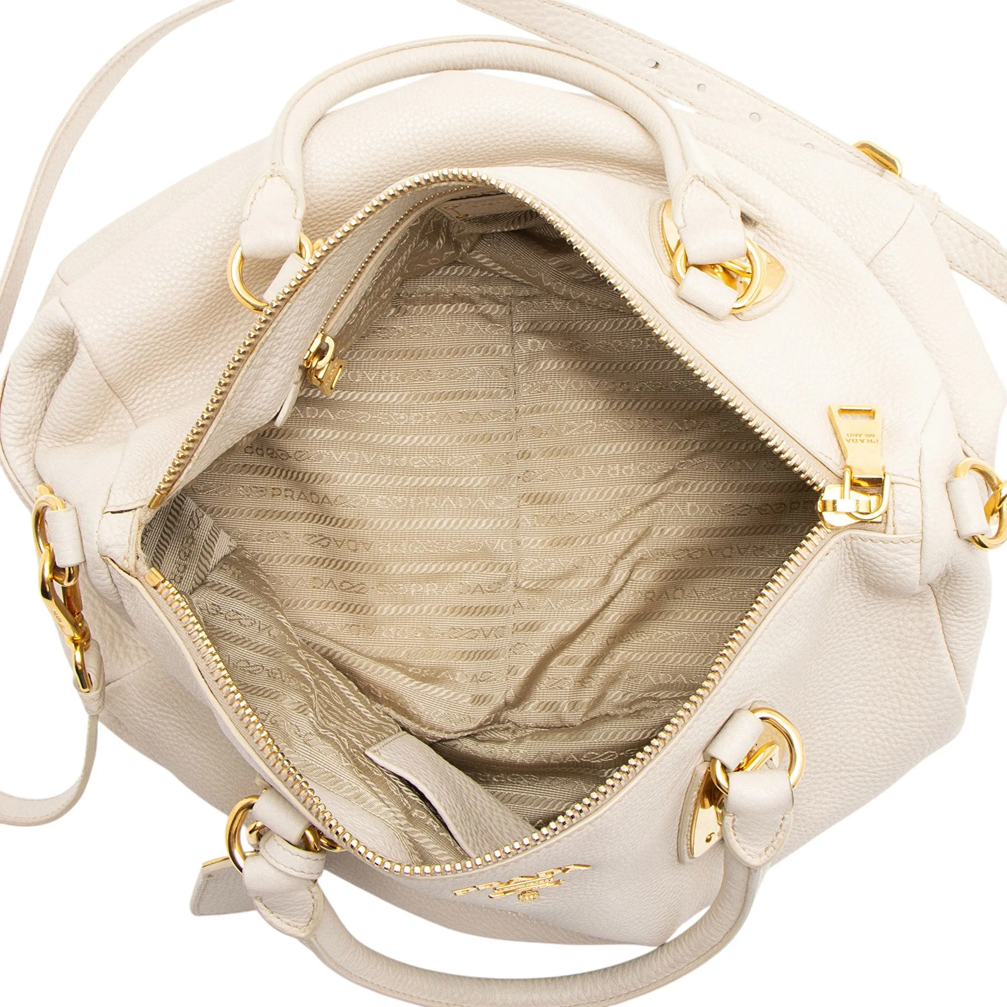 Prada Vitello Daino Soft Satchel
