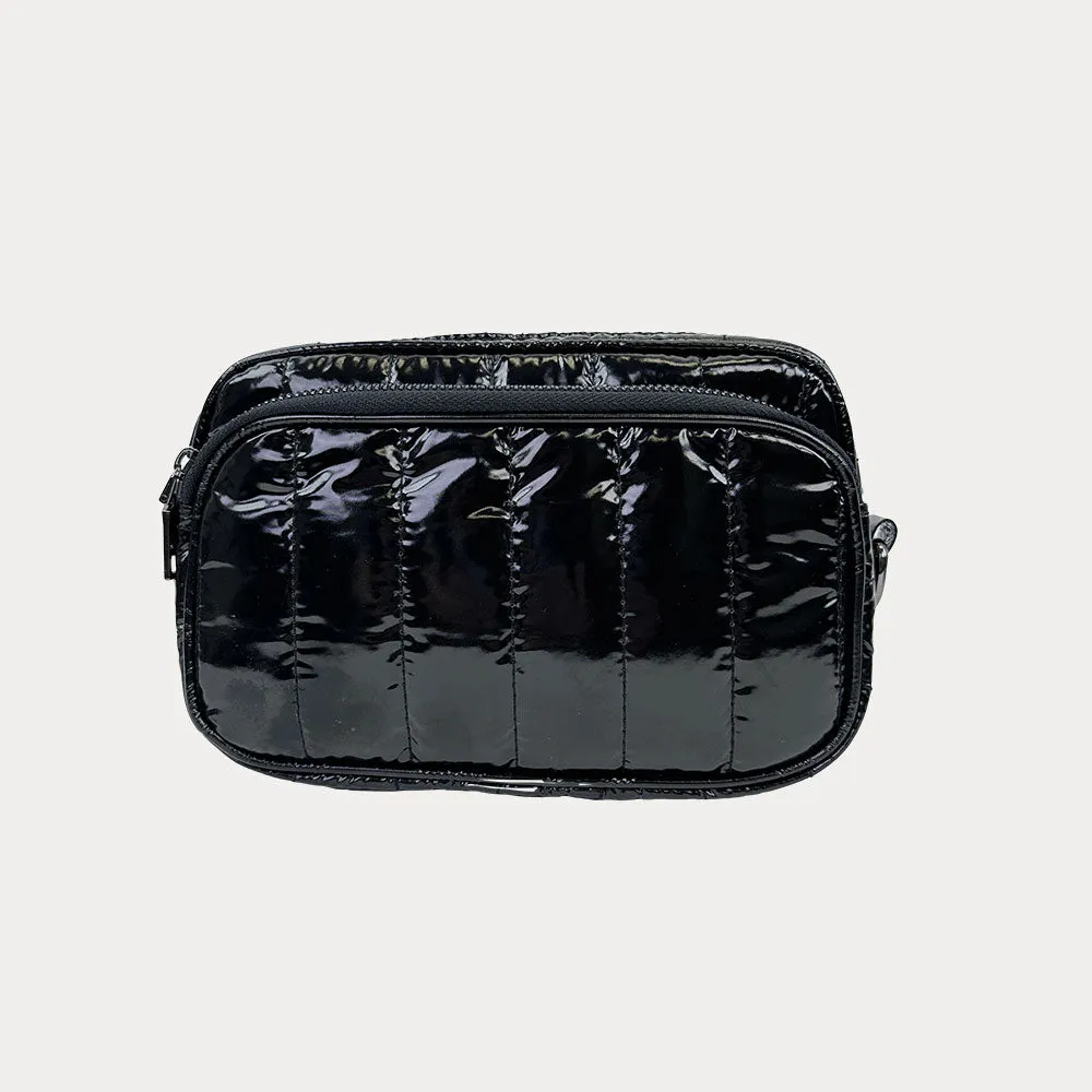 Ramona Quilted Liquid Nylon Crossbody Bag