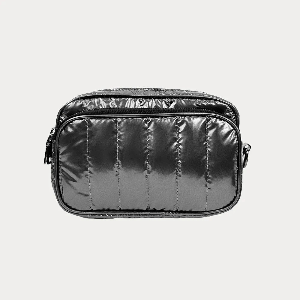 Ramona Quilted Liquid Nylon Crossbody Bag