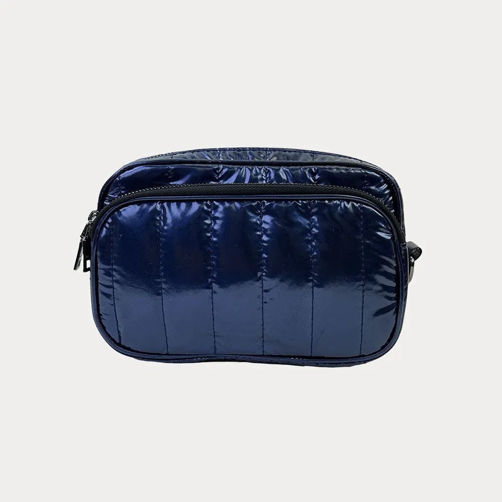 Ramona Quilted Liquid Nylon Crossbody Bag