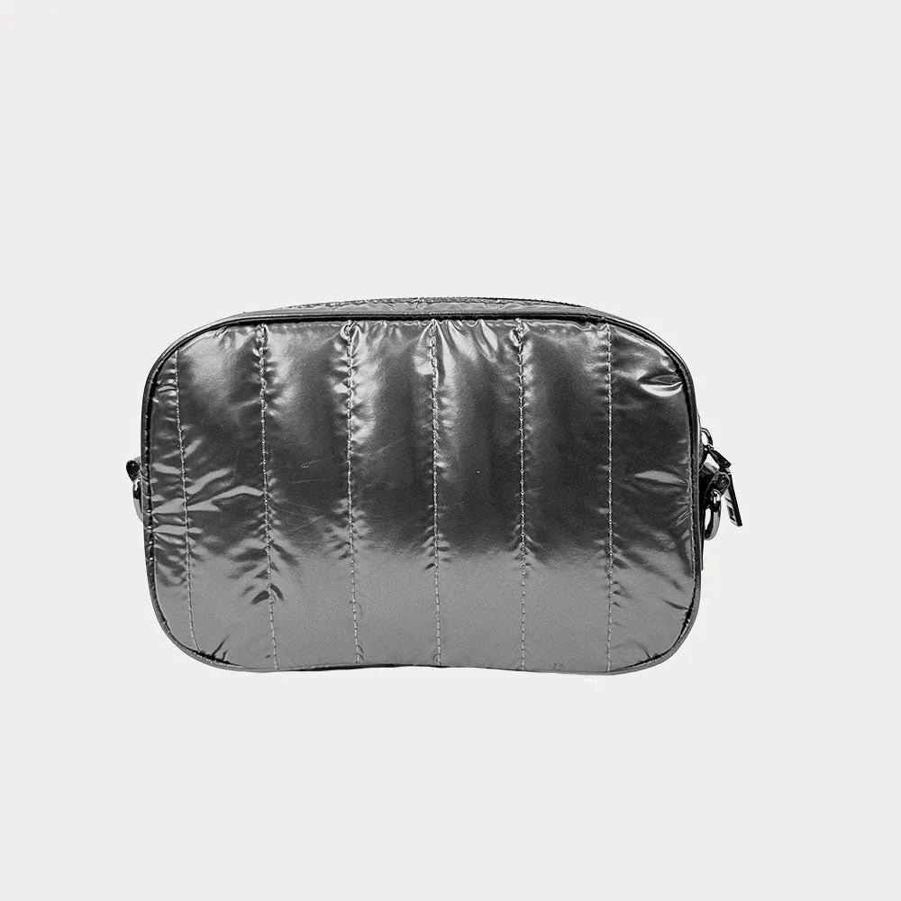 Ramona Quilted Liquid Nylon Crossbody Bag