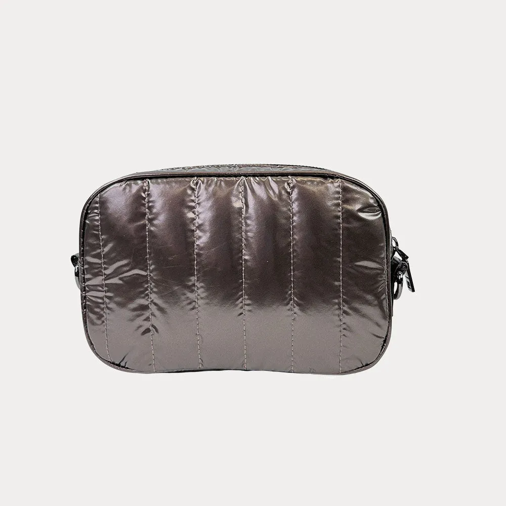 Ramona Quilted Liquid Nylon Crossbody Bag