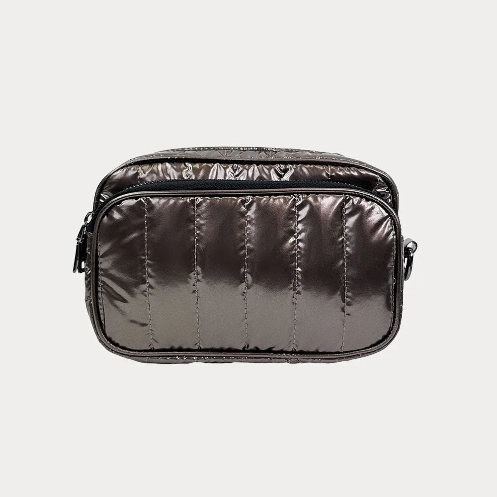 Ramona Quilted Liquid Nylon Crossbody Bag