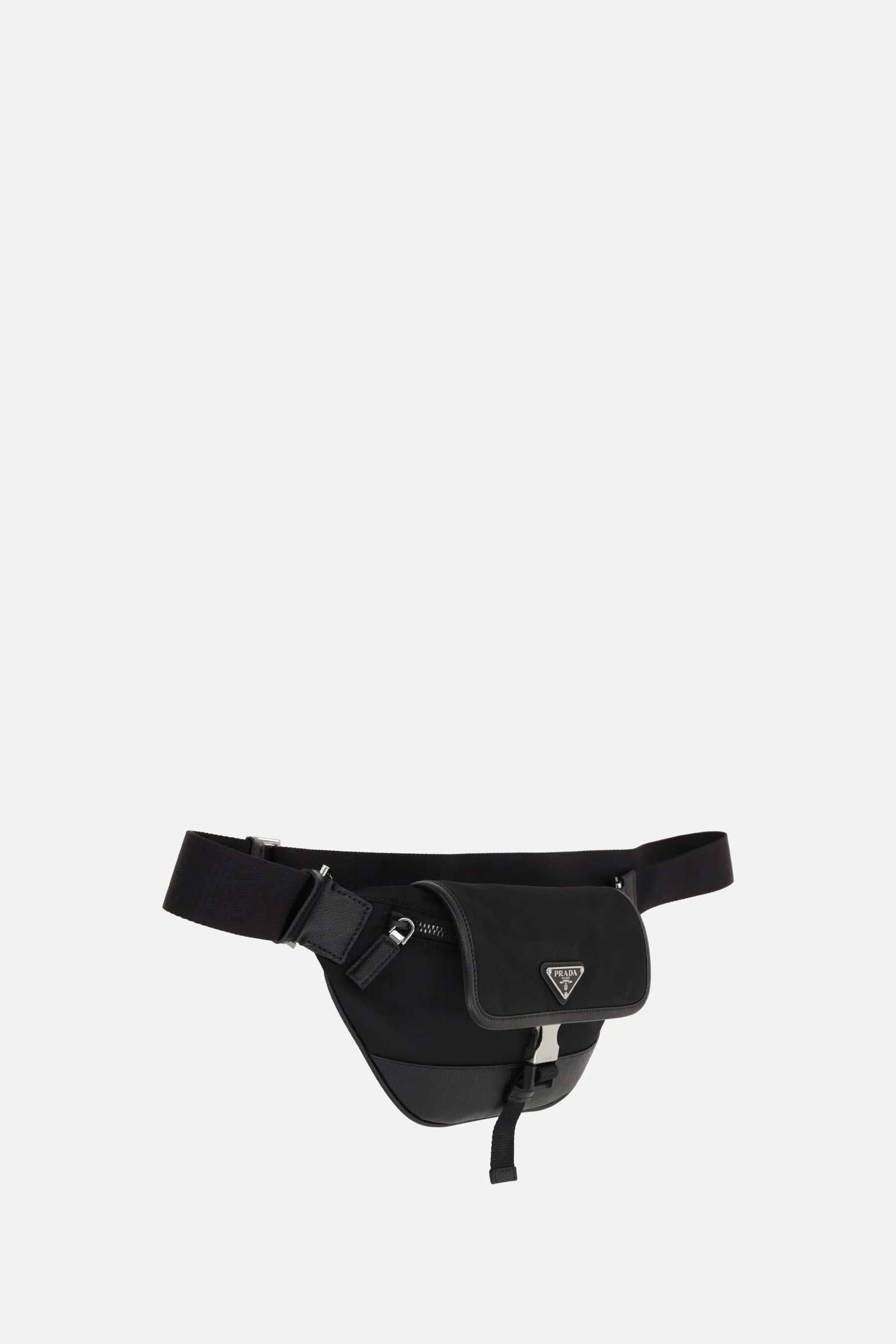 Re-Nylon and Saffiano Belt Bag