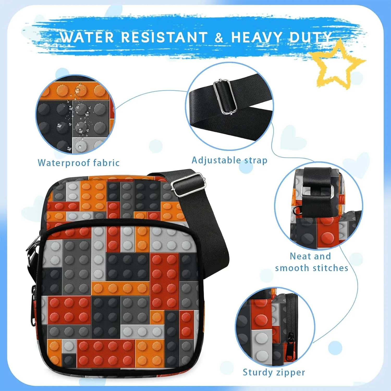 Small Crossbody Purses for Kids Age 4-12 Cute Little Messenger Bag Mini Shoulder Bag Wallet Purse for Boys Girls Travel