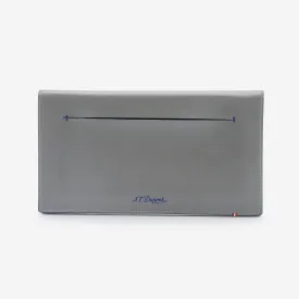 S.T. Dupont "Line D" Slim Grey and Blue Cowhide and Leather Travel Document Case 184203
