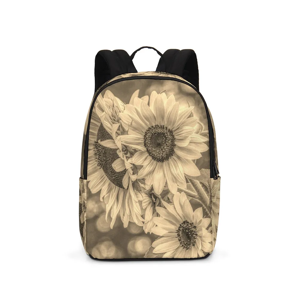 Sunflower Serenity Large Backpack